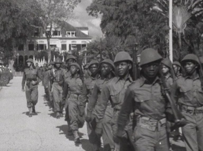 Princess Juliana visits Dutch Guiana 1943